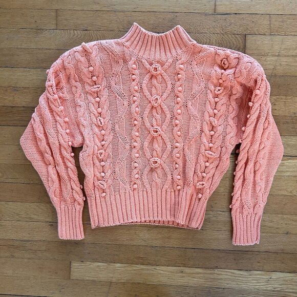 Marnie West Sweaters - Marnie West Pullover Sweater Womens Size Large Vintage Cable Knit Orange